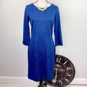 Banana Republic Blue Stretch knit career dress size 10